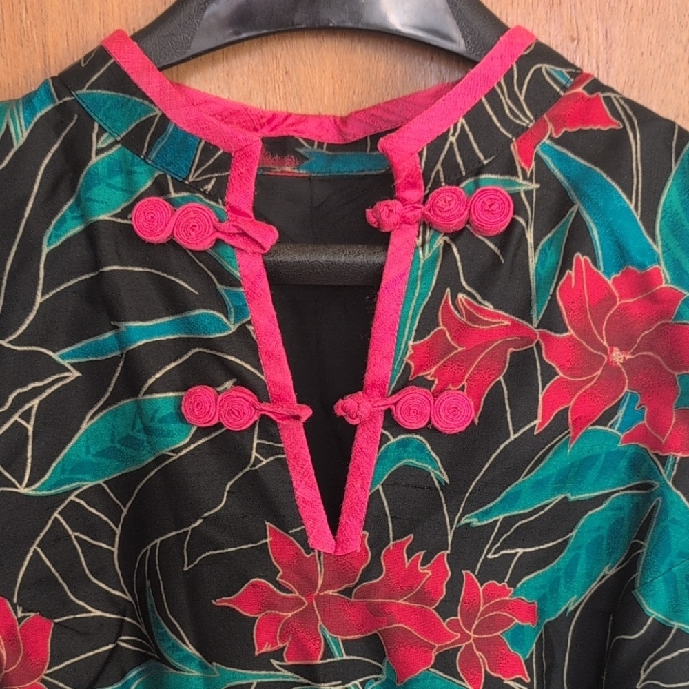 Asian Inspired Custom Christmas Dress- Unique! Stunning! - Picture 2 of 15